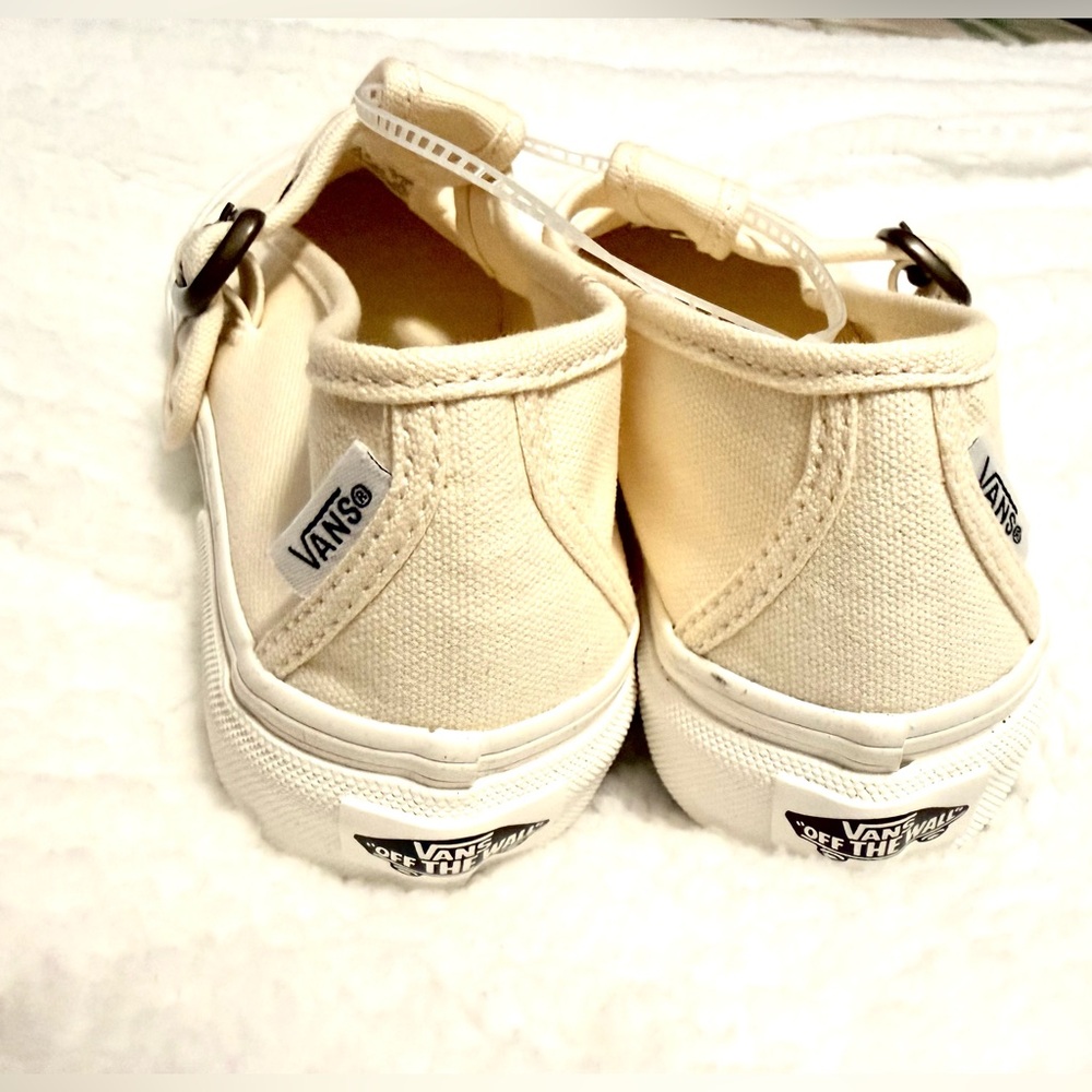 Vans Style 93 Mary Jane White Cream Canvas Buckle Women's Size 6 / New - Picture 4 of 6